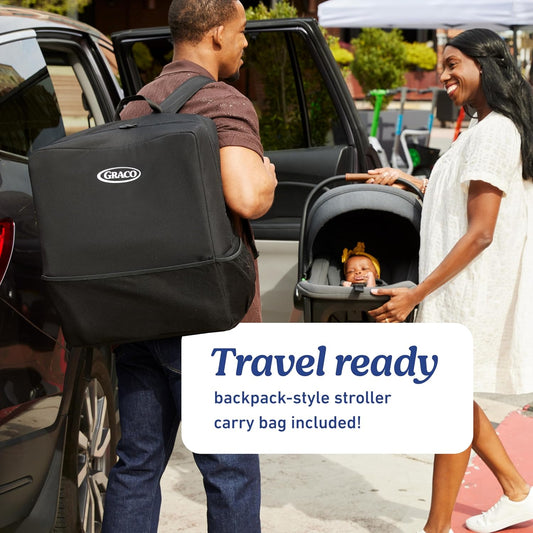 Graco® Gomax Next Gen Travel System, Car Seat Stroller Combo, Rear Facing Infant Car Seat, Compact Stroller for Travel